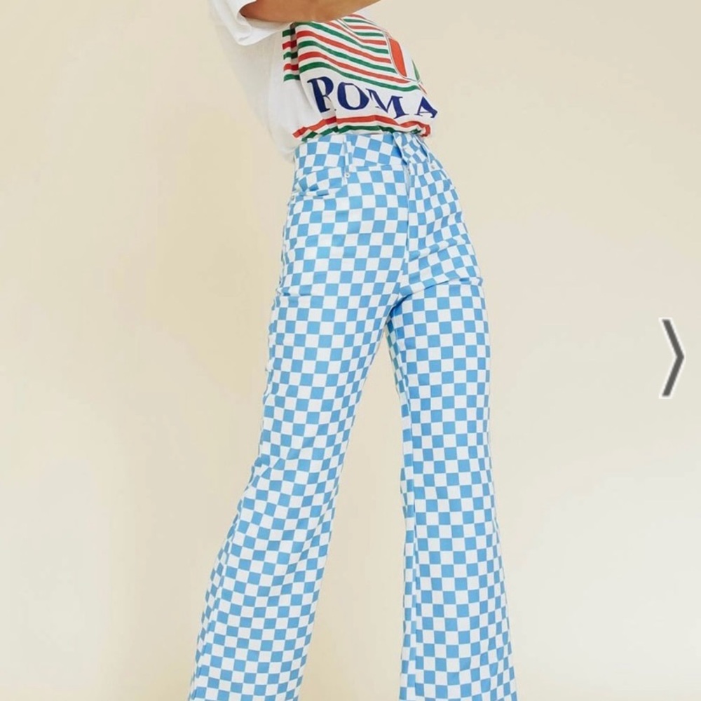 Verge Girl Stop and Stare Check Pants - Picture 2 of 5